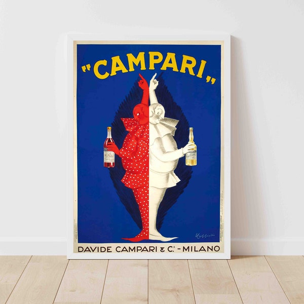 Campari Liqueur Vintage Food and Drink Poster - Framed/Unframed