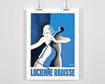 Lucienne Radiuses by Paul Colin - Vintage Art Deco Poster
