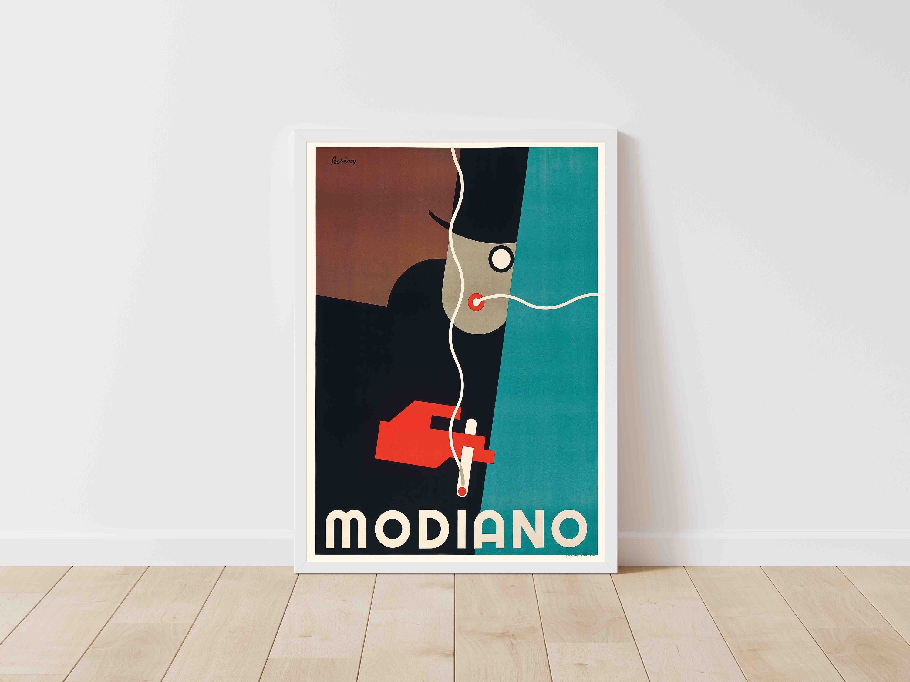 modiano cigarette poster Modiano Cigarettes Italy Vintage Advertising Poster Print