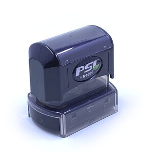 PSI 3255 - Self Inking Rubber Stamp, Company Stamp, Business Logo Stamp, Custom Stamp Design, Rubber Stamp, Logo Stamp, Packaging Stamp