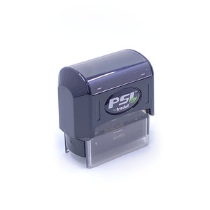 PSI 1444 Self Inking Rubber Stamp, Personalized Address Stamp, Banking Stamp, Mail Address Stamp, Shop Stamp, Handmade Stamp, Small Stamp