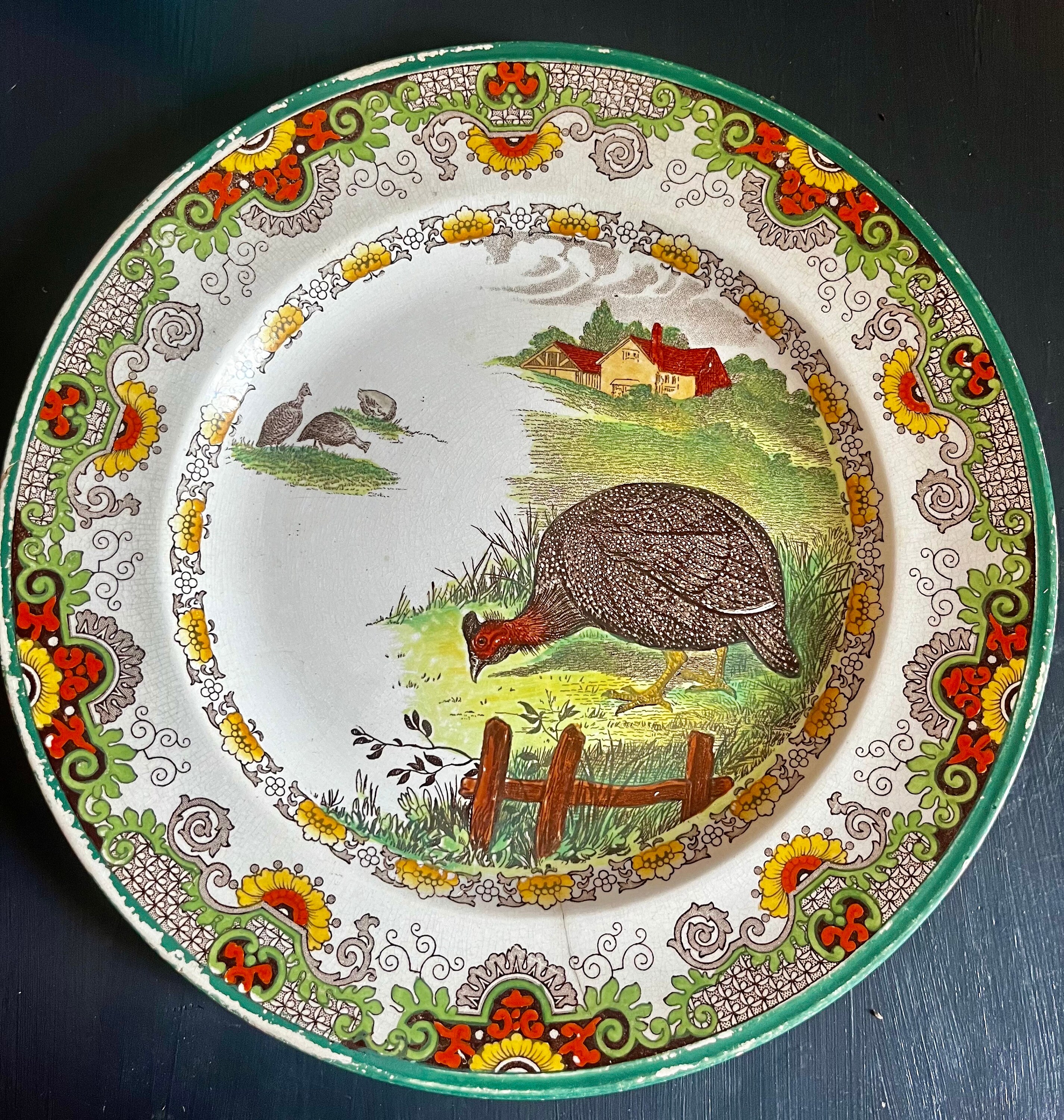 Antique Wedgewood Horticultural Plate 1800's (TRE) Antique Wedgewood Horticultural Plate 1800's (TRE)