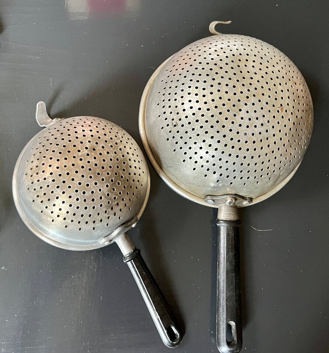 Set of 2 Vintage Italian Strainers Etsy
