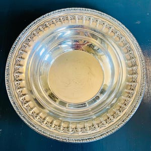 Vintage Versilberte Servierschüssel - Reed und Barton Riviera 1202 - klassisches Serviergeschirr
