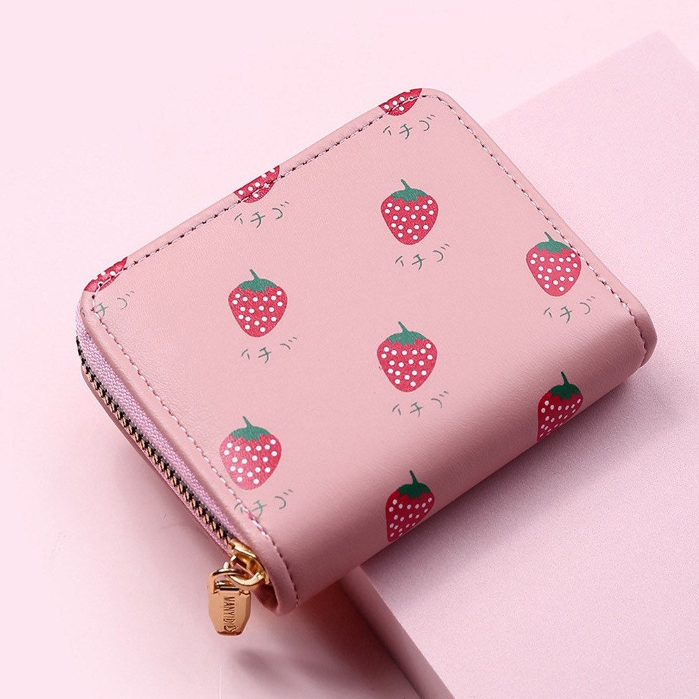 Small Wallet for Womencute Mini Strawberry Zipper Wallet for Etsy