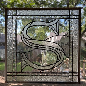 Housewarming / New Home Art Decor Stained Glass, hanging or freestanding (all proceeds go toward scholarships)