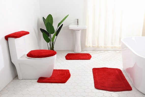 White bathroom sale rug sets