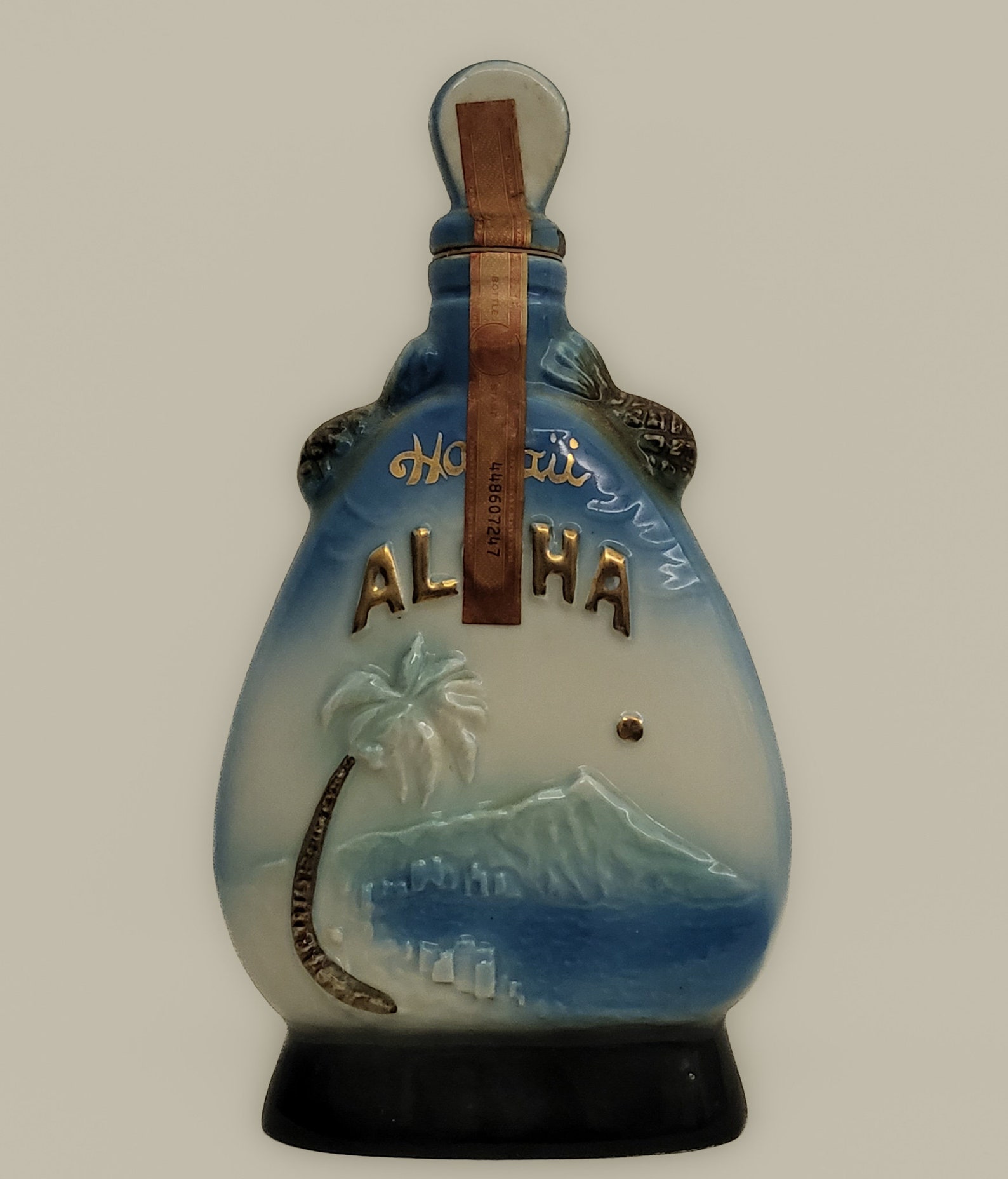 Jim Beam Hawaiian King Kamehaeha Decanter Vintage Hawaiiana Etsy