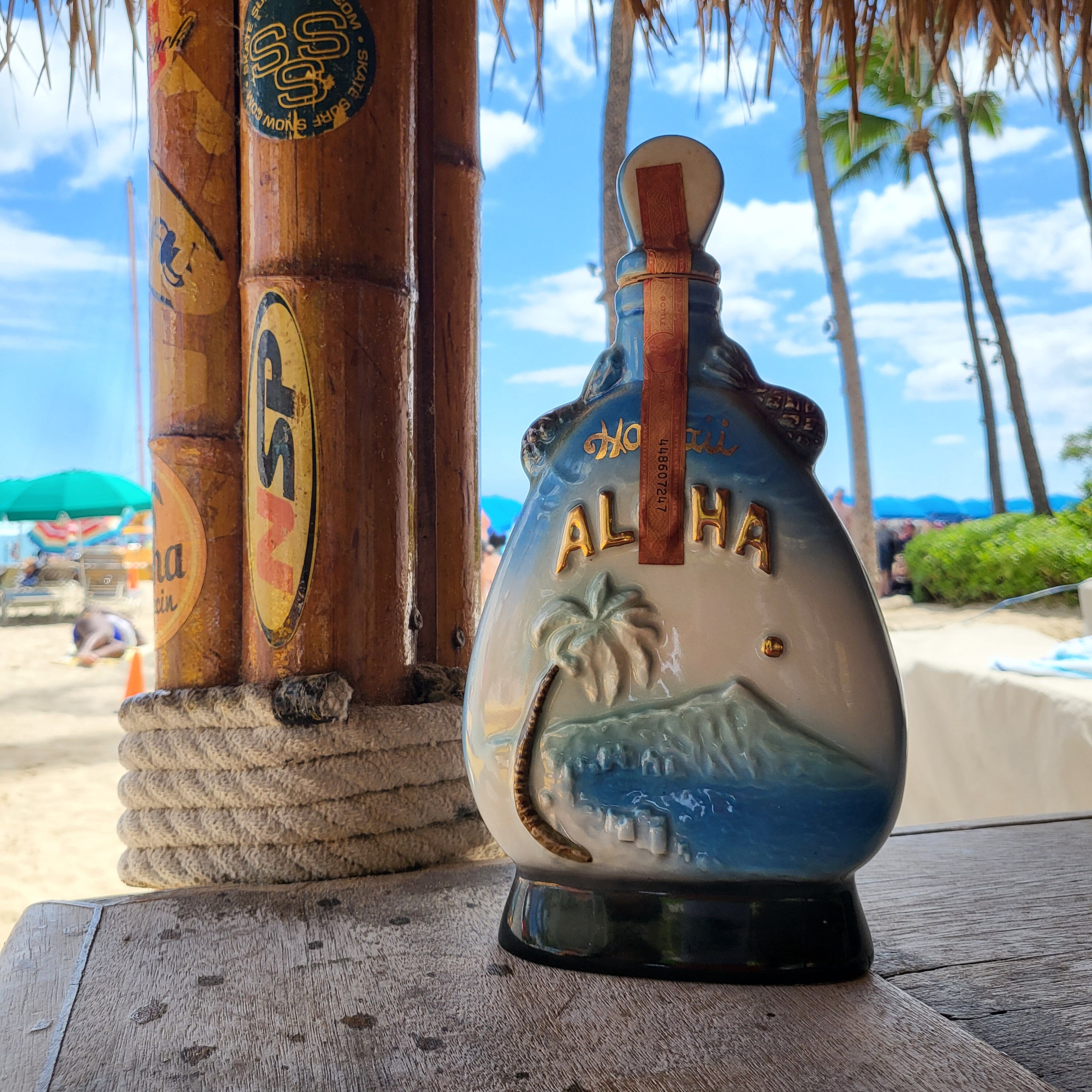 Jim Beam Hawaiian King Kamehaeha Decanter Vintage Hawaiiana Etsy