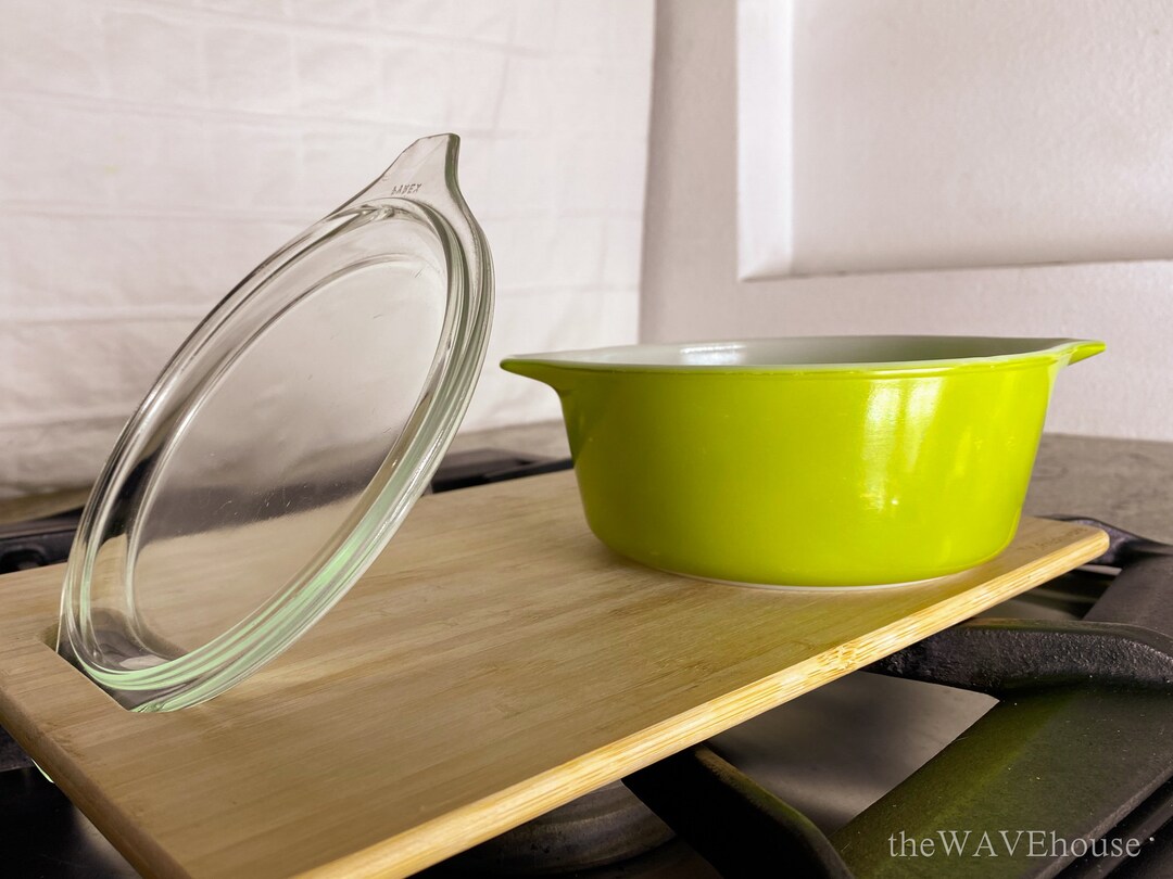 Pyrex Cinderella Avocado Casserolle Dish, 1.5qt - Vintage Glassware - Etsy