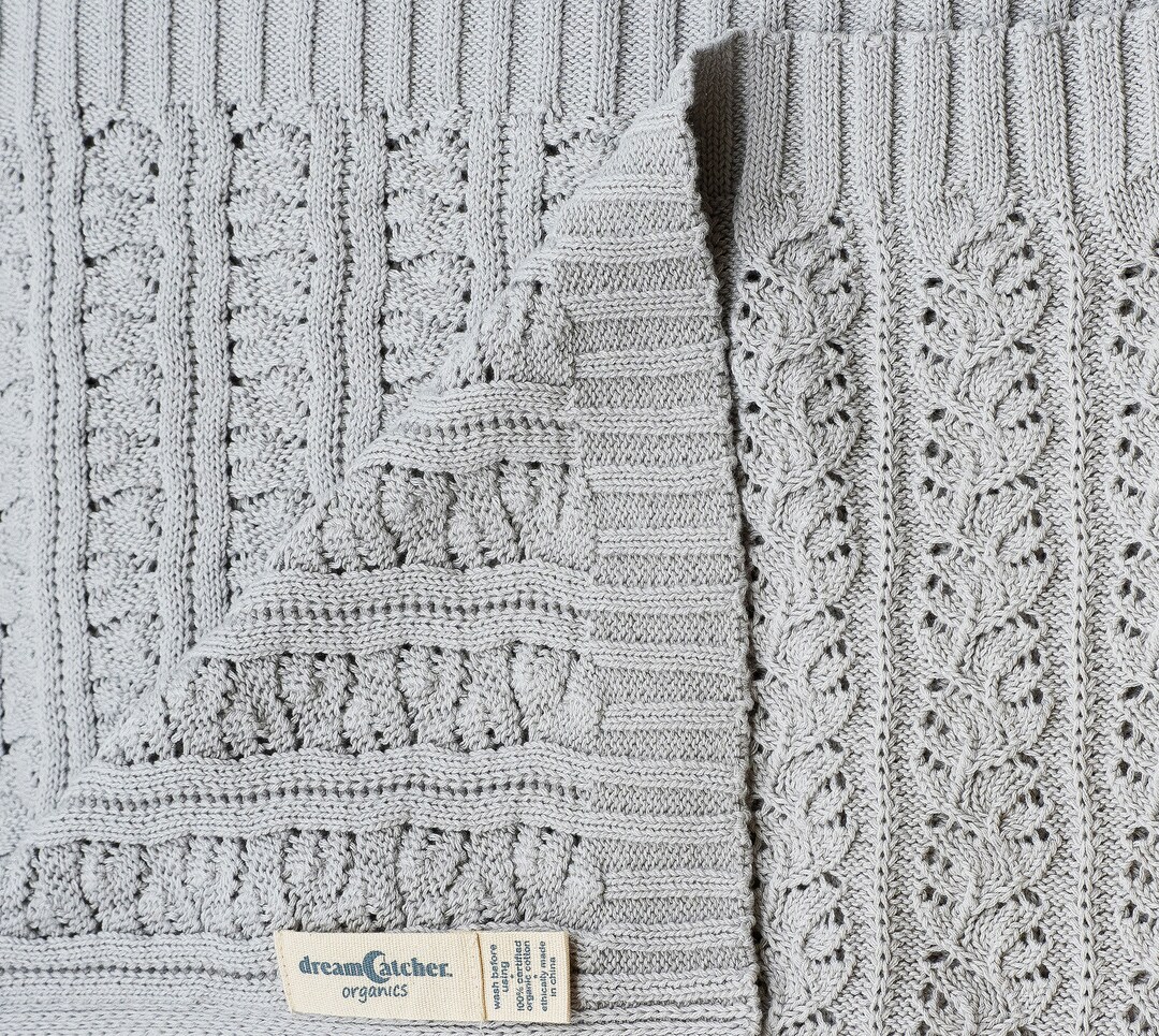 BEANSTALK Reversible Baby Blanket in Color Pebble Grey Etsy