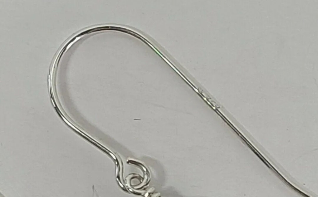 Sterling Silver Green Chrysoprase Dangle Earrings - Thumbnail 4