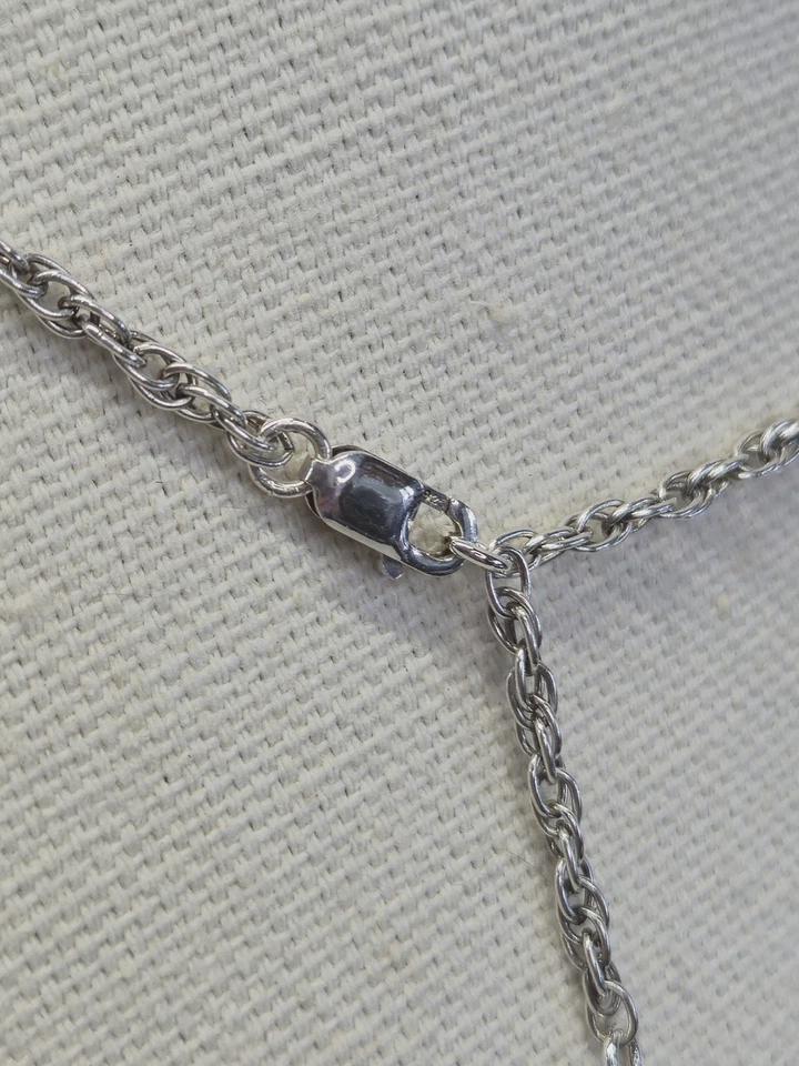 Labradorite Baroque Pearl Sterling Silver Fluid Rope Chain Adjustable Necklace - Thumbnail 7