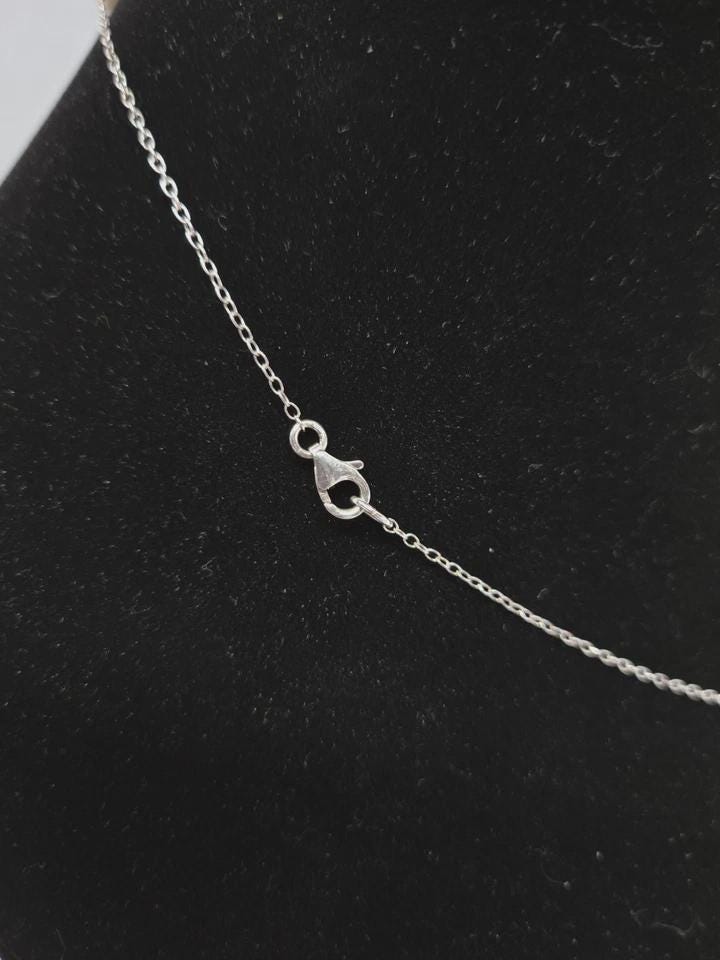 Artisan Boho Sterling Silver Baroque Pearl Hammered Pendant Necklace 18" - Thumbnail 7