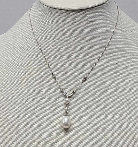 Tahitian Pearl Genuine Diamond Sterling Silver La… - image 6