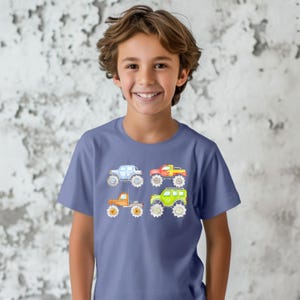 Retro Monster Trucks Toddler Shirt: Big Trucks Kids Sweatshirt