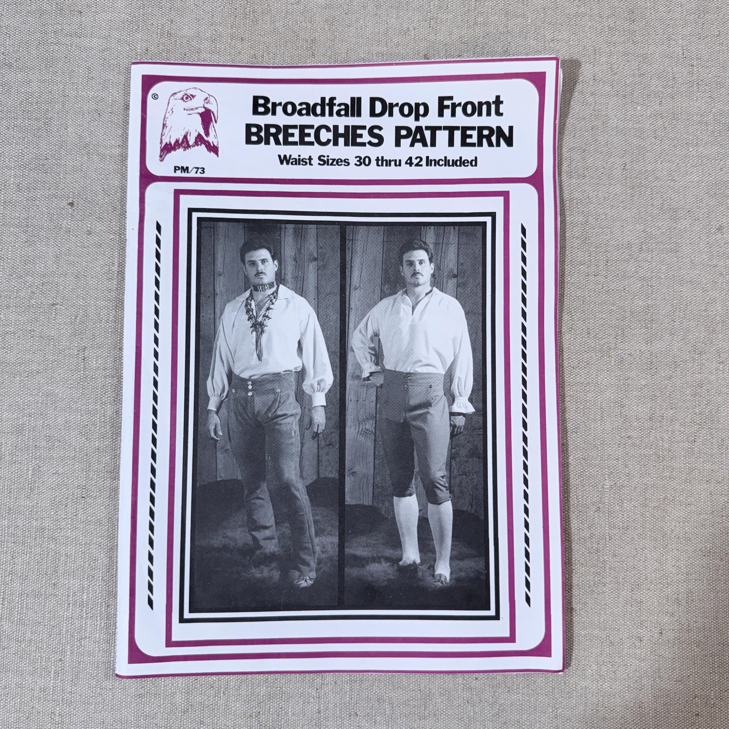 18th Century Broadfall Breeches Pattern – Eagle’s View PM/73 (waist 30 ...