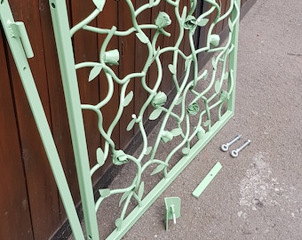 Rambling Rose Steel Gate: Made to Measure Garden, UK ONLY read description for details