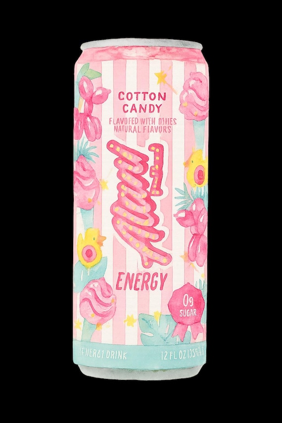 Cotton Candy Alani nu, watercolor, svg, PNG, clipart