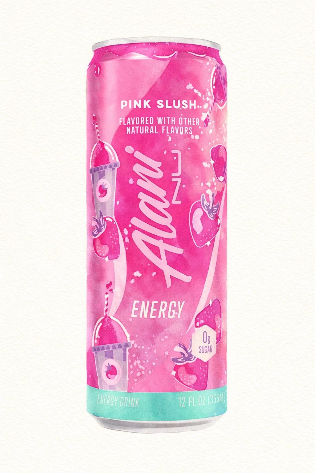 Pink Slush Alani Nu, Watercolor, Svg, PNG, Clipart - Etsy
