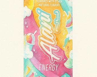 Rainbow Sherbert Alani watercolor, clipart, png, svg, alani
