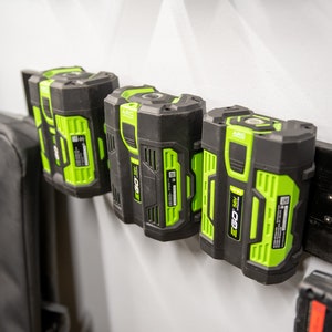 EGO Battery 3D Printed Wall Mount