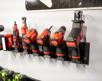 Milwaukee M12 Tool Holder Wall Mounted (5 Styles) 3D Printed