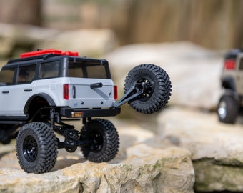 SCX24 Bronco Rear Bumper with Swinging Spare Tire Carrier