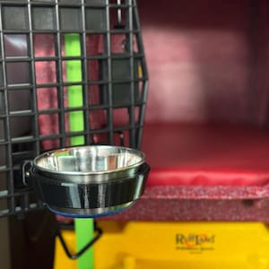 3D Printed Dog Bowl/Bucket (custom sizing) Holder for Ruffland Kennels