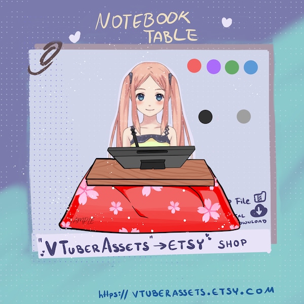 Table Asset Vtuber Etsy