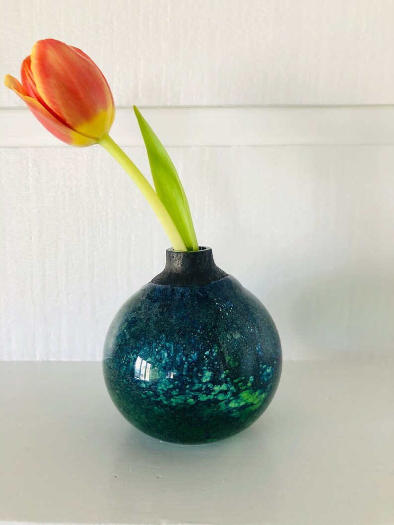 Art Glass Bud Vase Designed by Benny Motzfeldt Etsy