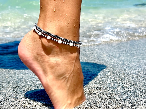 Cavigliera originale personalizzabile con nome | Rose Soleil