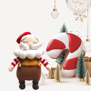 Antique Vintage Christmas Santa Claus Figurine Dolls Toys, Santa Claus Art, Crochet Santa Baby Shower, Santa Decorations
