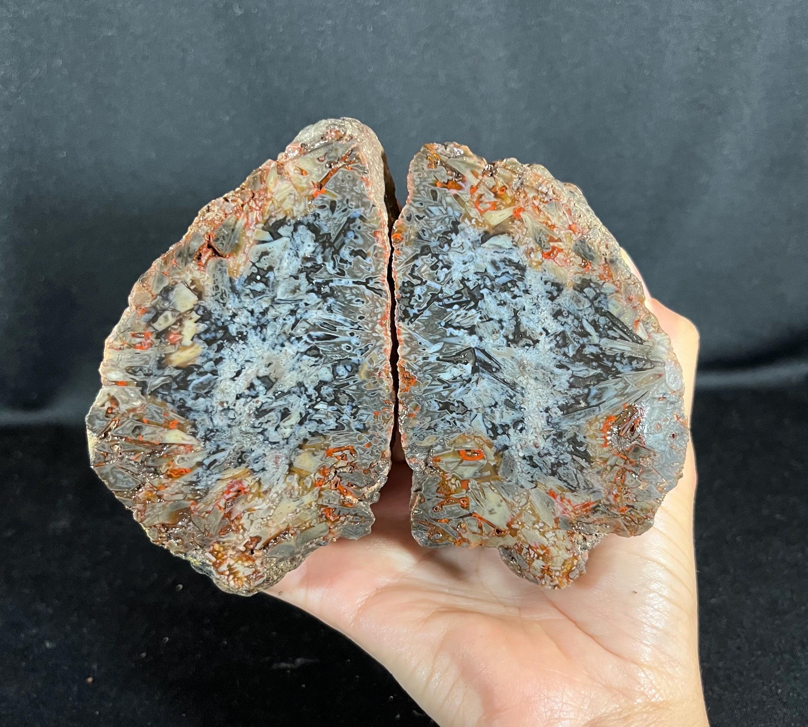 Turkish Moss Agate: Needle Stick Gemstone, Rare Green Inclusions