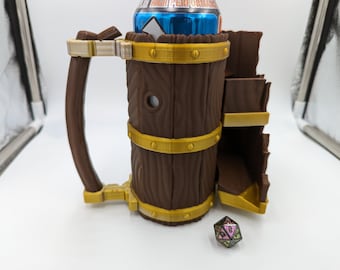 Can/Bottle Mug with Dice Tower