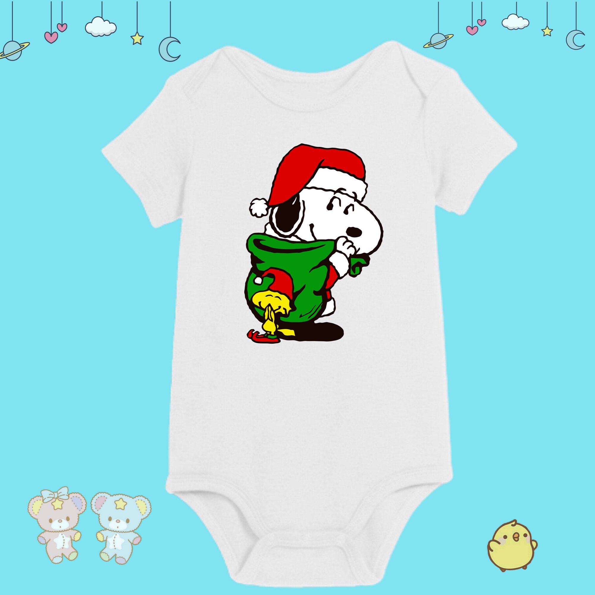 Snoopy Onesie, Holiday Onesie, Snoopy Christmas Onesie