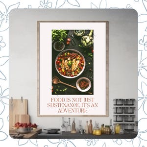 Culinary  School Art Print: Elevate Your Cooking Space Cooking Wall Art Quote Culinary Teacher Poster for Graduate Chef