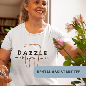 Zahnarzthelferin Geschenk, Zahnarzthelferin Crewneck Shirt für Zahnarzthelferinnen, Mundhygieniker, Ungewöhnliches Geschenk für Zahnmedizinstudierende, Mundhygienehemden
