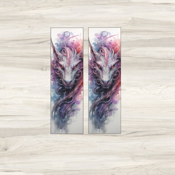 DIY Acrylic Blanks Pendants Charms Fantasy Dragon Sci Fi Pattern