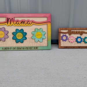 Mother&#39;s Day Plaque , Mom Frame, Grandparent Plaque, Grandchildren Names, Mom, Granny Gift , Custom Name Sign