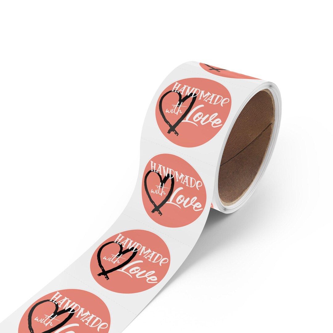 Wrapping Stickers Handmade Pink Sticker Labels, DIY Scrapbooking Stickers, Adhesive ...