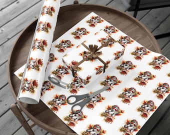 Papeles de regalo Whimsical Cupld's Love, papel de regalo de San Valentín para cumpleaños, días festivos, embalaje ecológico, envoltura de regalo única