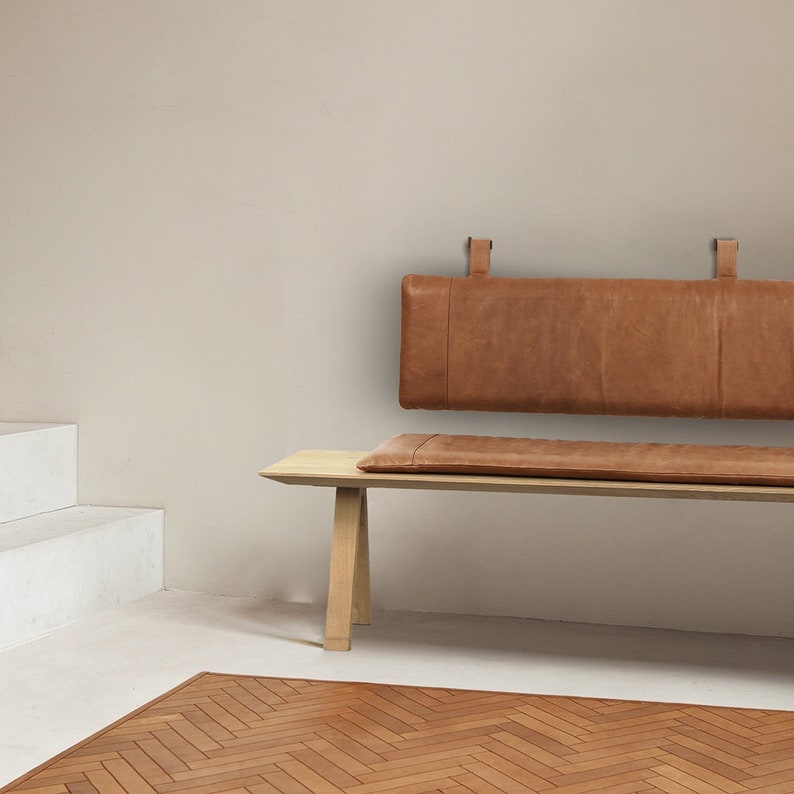 Custom Genuine Leather Replacement Cushions. Window Cushion Cover