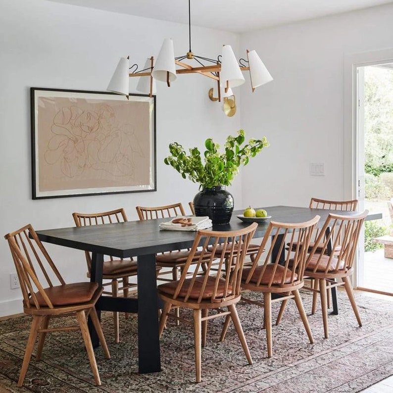 Leather Chair Pads Chair Cushions With Ties Square Indoor Etsy