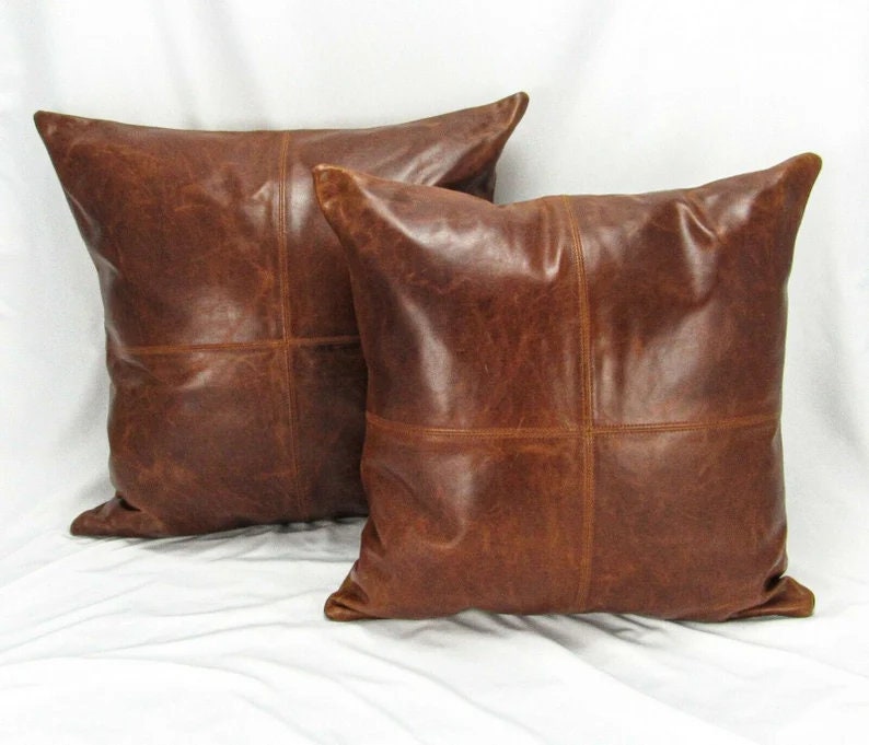 Leather Pillow Case Etsy Singapore