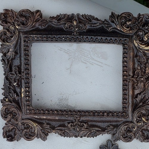 Large Oval Frame Convex Glass Large Vintage Ornate Frame Etsy