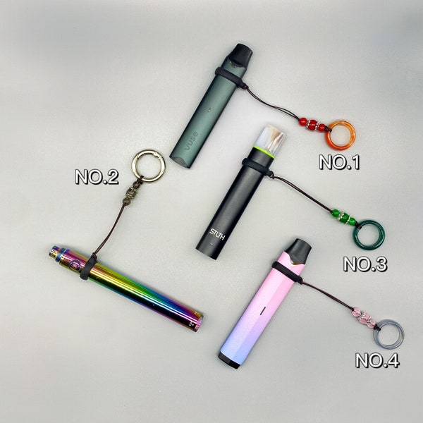 Multi Colors Finger Vape Holder for Vuse Juul Stlth and etc, Jade Device Chain, Vape Lanyard Accessory