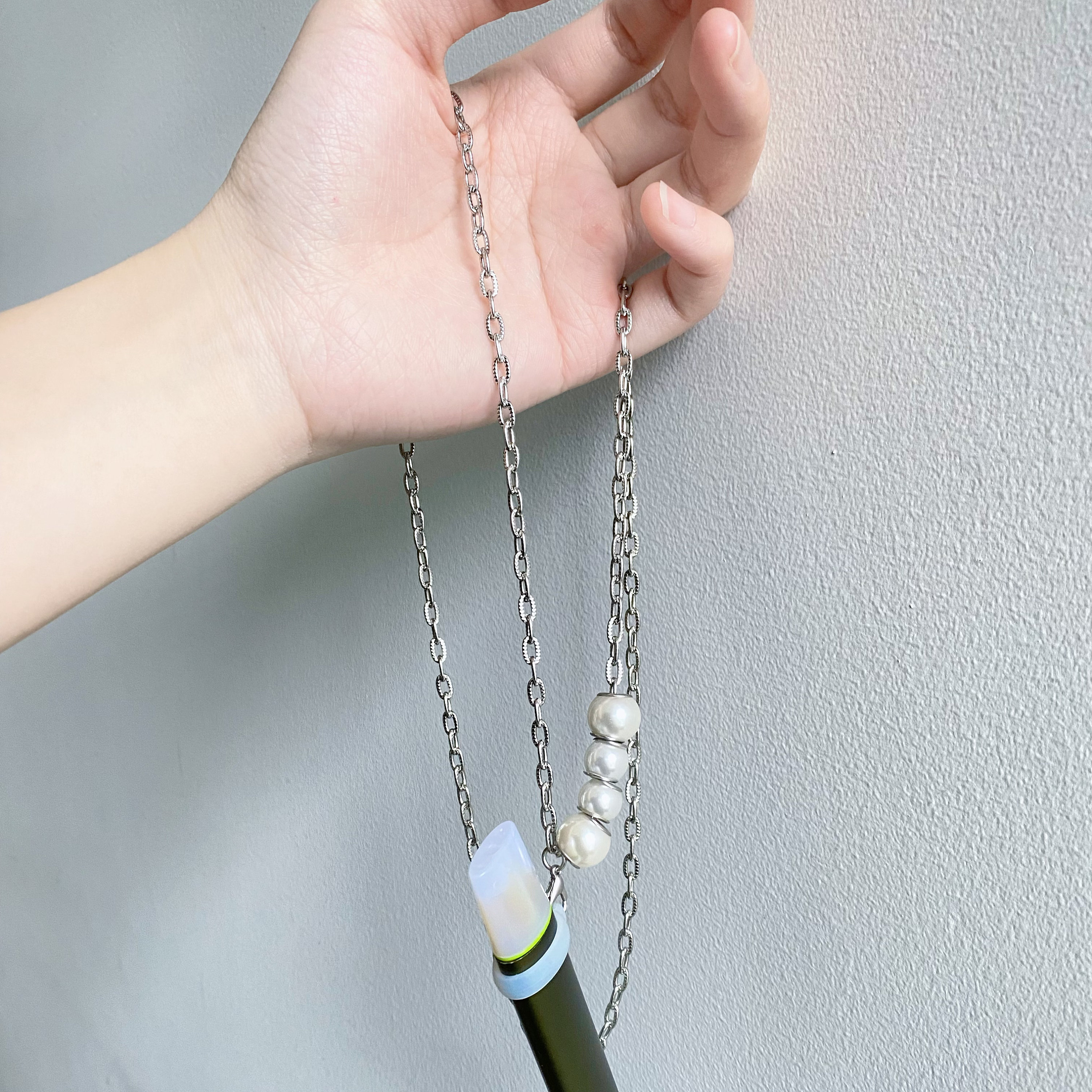 Pearl Anti Loss Vape Holder for Juul Vuse Stlth, Stainless Steel Vape  Device Chain, Fashion Vape Necklace, Vape Lanyard Accessory