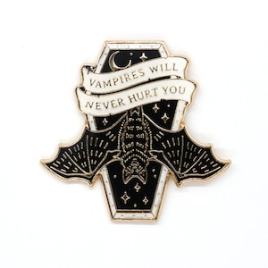 Vampires Will Never Hurt You MCR Enamel Pin