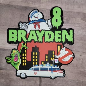 Ghostbuster Cake Topper, Ghostbusters Party, Ghostbusters Birthday Party, Ghostbusters
